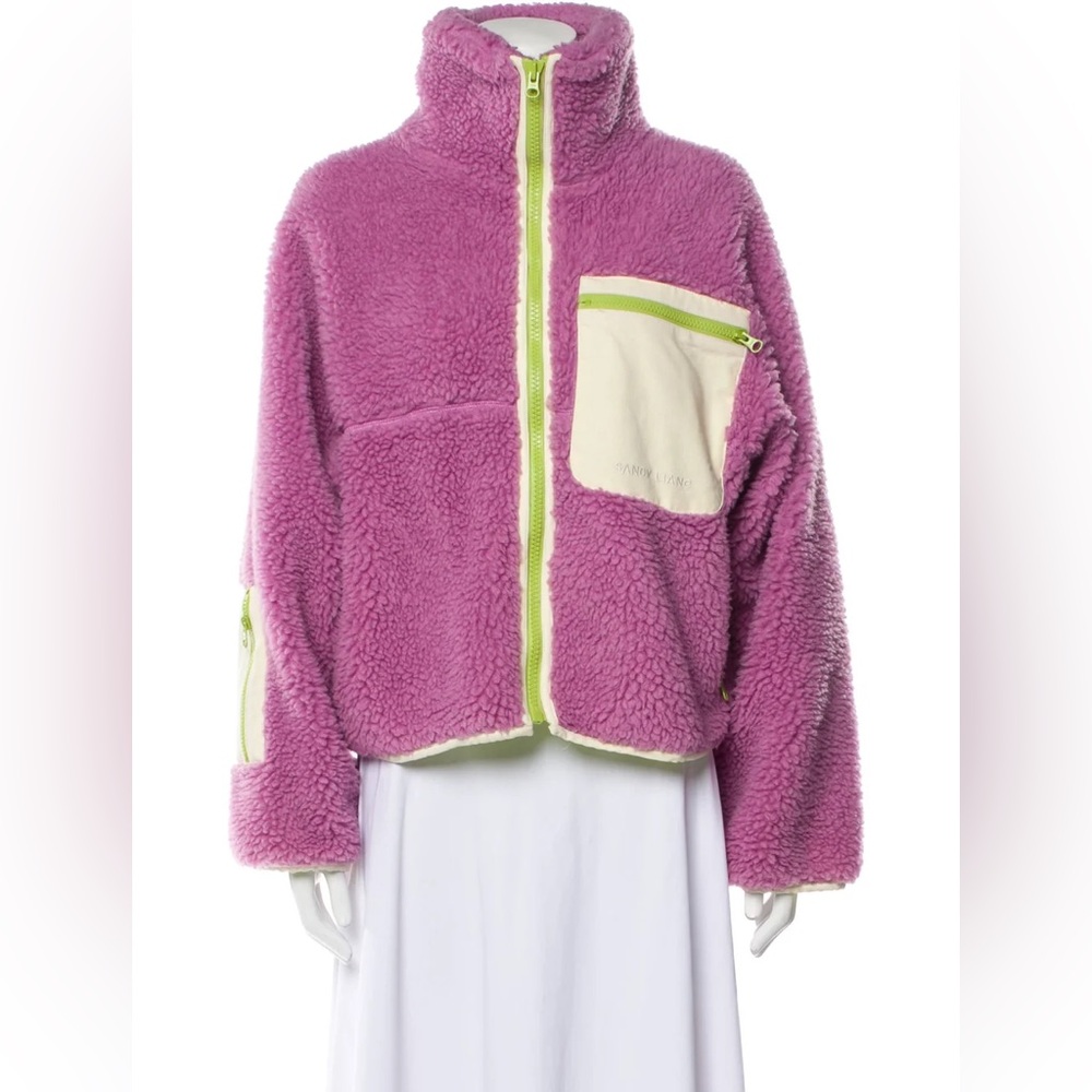 Sandy Liang Faux fur coat purple